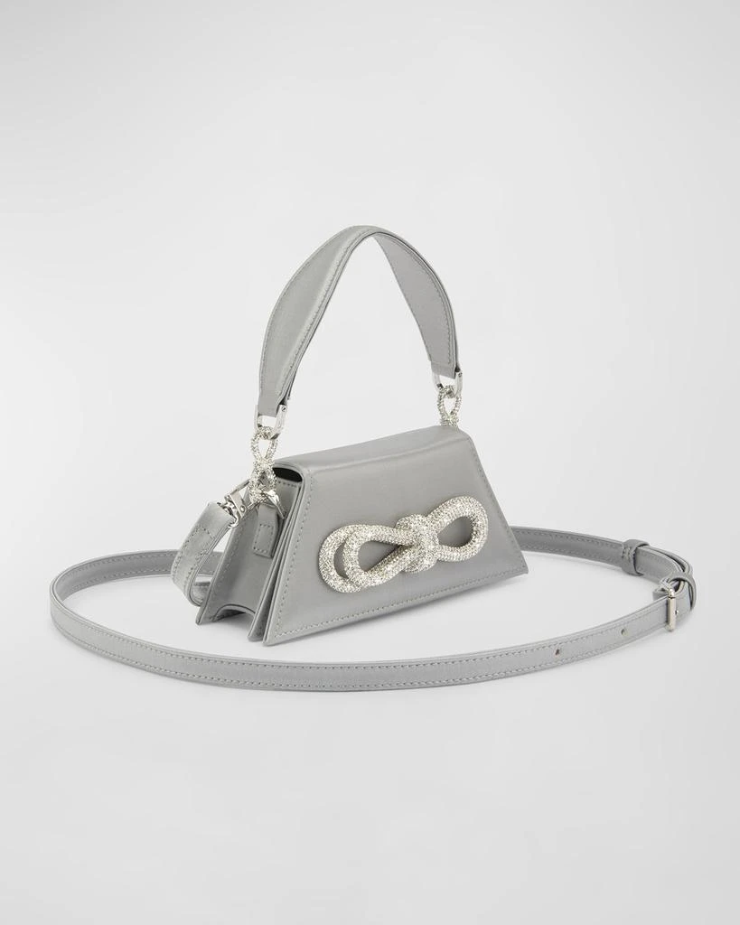 Mach & Mach Samantha Embellished Bow Satin Top-Handle Bag 3