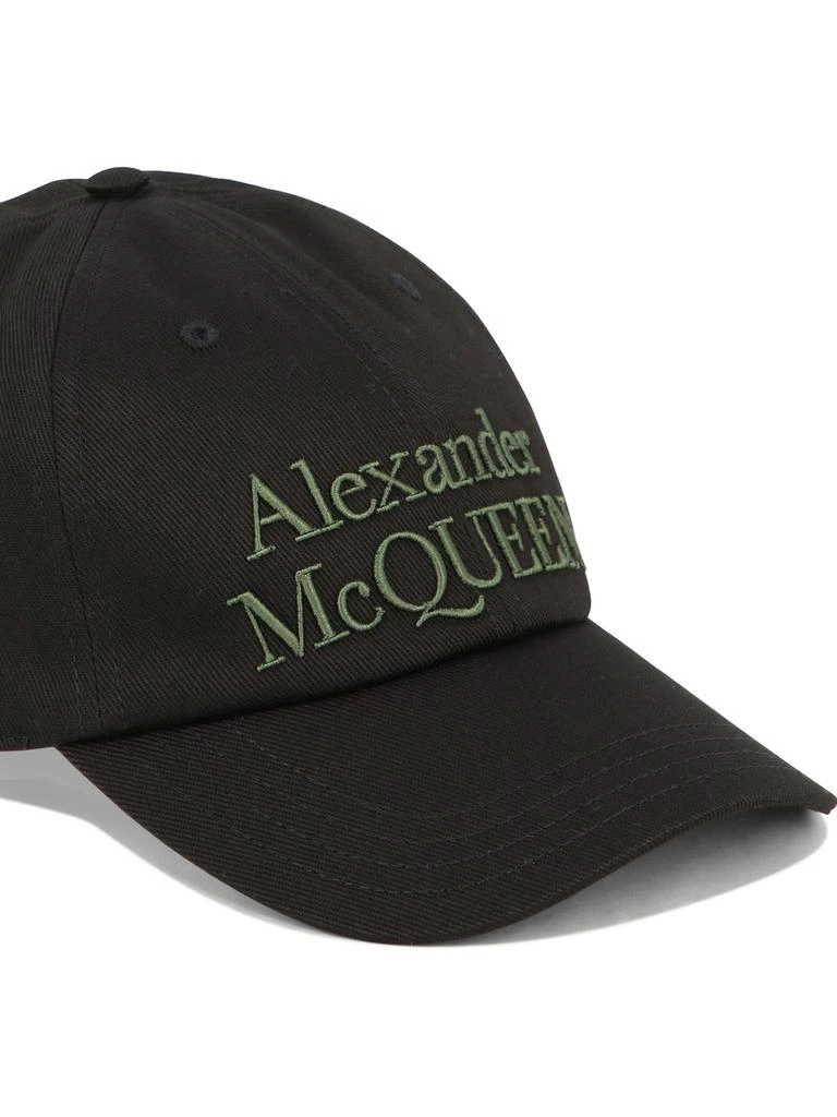 Alexander McQueen Alexander McQueen Logo Embroidered Baseball Cap 4