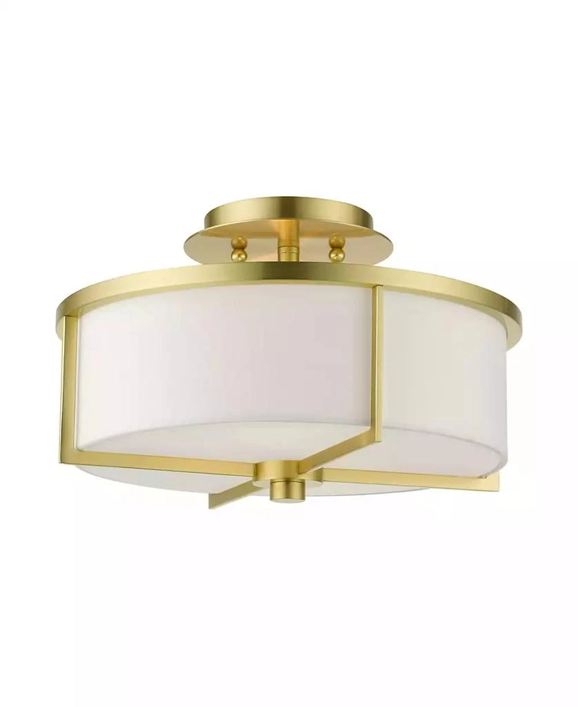 Livex Wesley 2 Lights Semi Flush 4