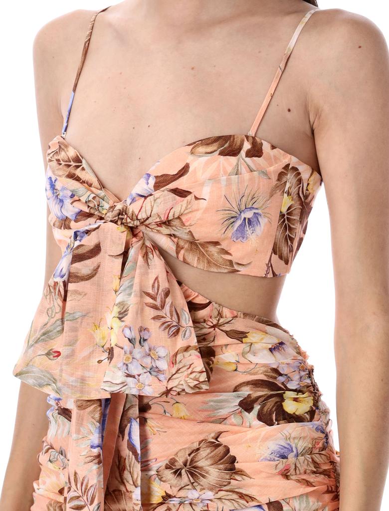 オールインワン・サロペット Zimmermann Coco Bow Front Mini Dress Zimmermann Coco Bow Front Mini Dress in Neutrals | THE LIST