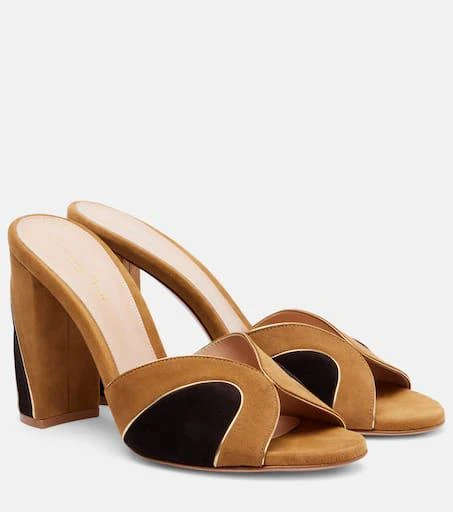 Gianvito Rossi 95 suede mules 1