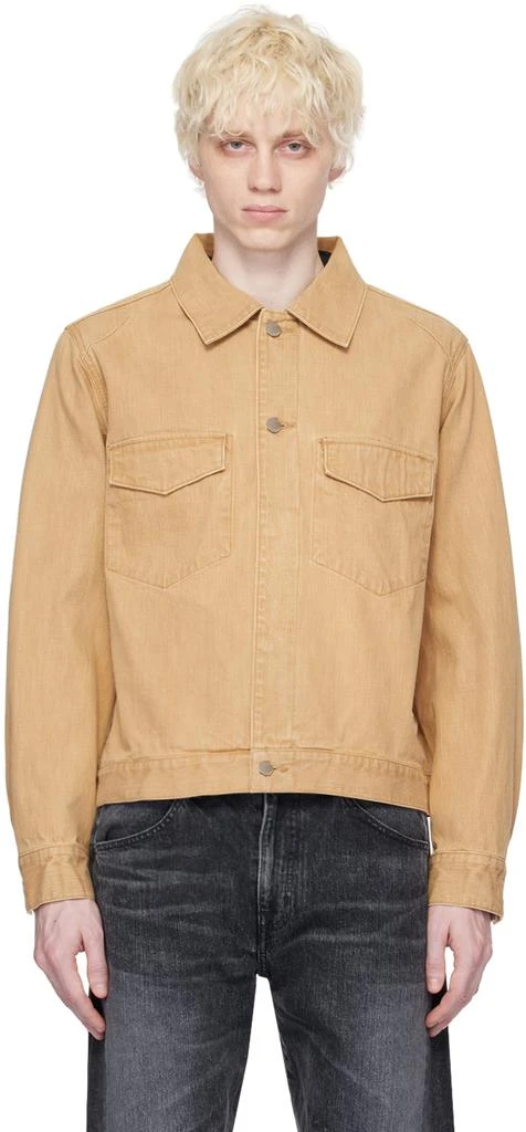 JieDa Beige Color Denim Jacket 1