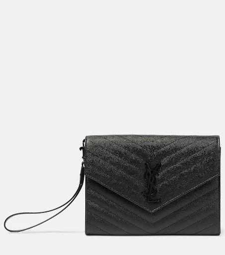 Yves Saint Laurent Cassandre matelassé leather clutch 1