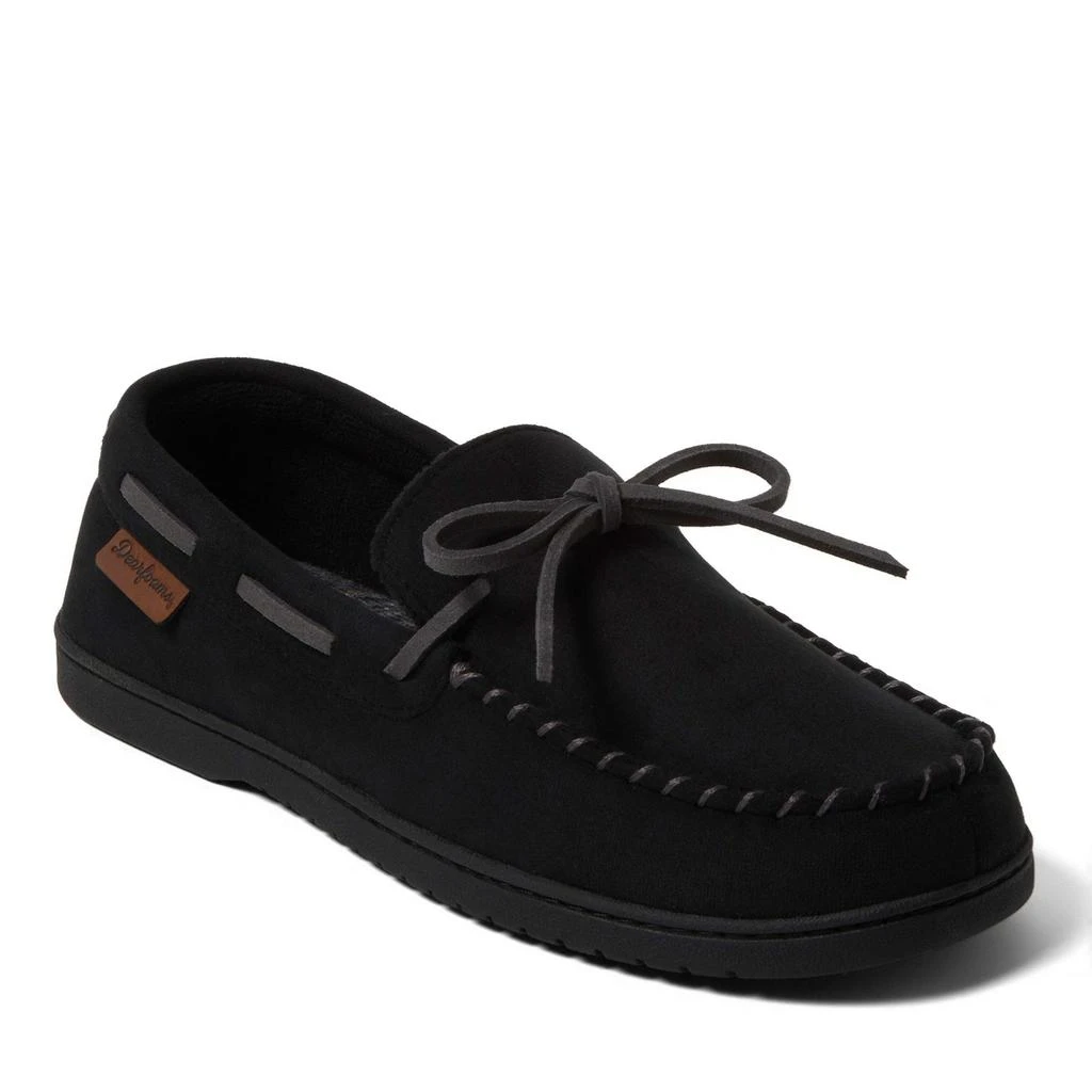 Dear Foams Men
s Toby Moccasin Slipper with Tie 6