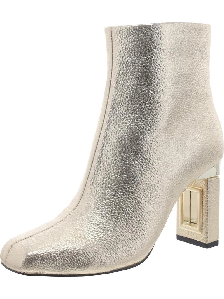 Katy Perry THE HOLLOW HEEL BOOTIE Womens Faux Leather Square Toe Ankle Boots 1