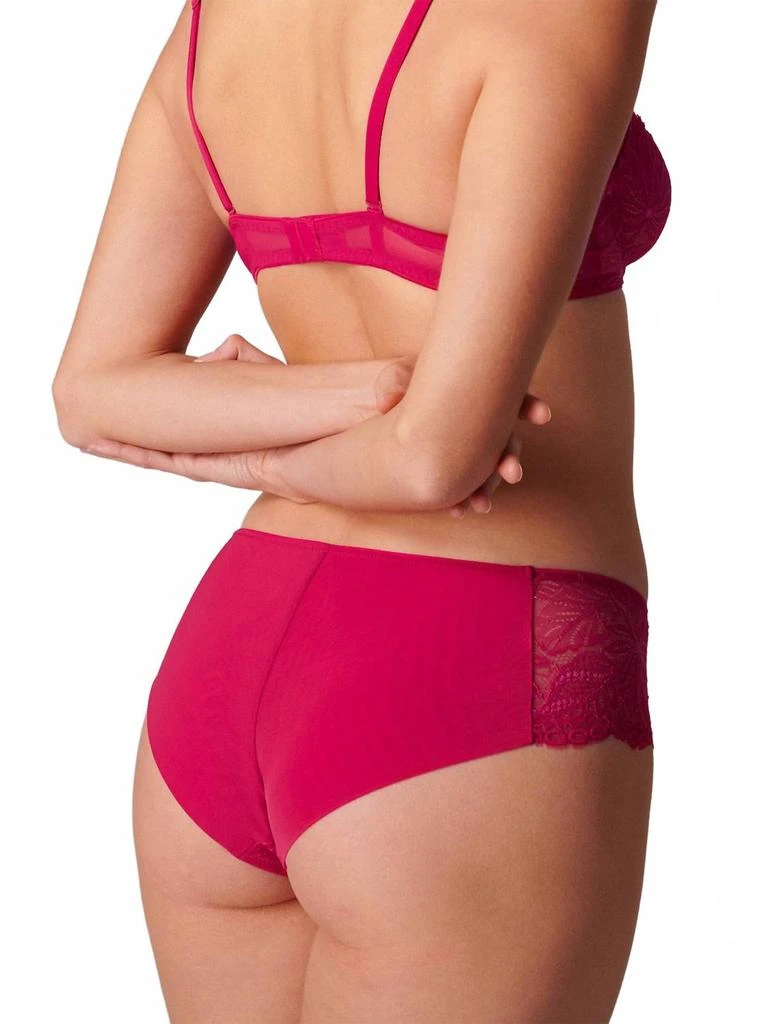 Simone Perele Exotica Lace Boyshort In Raspberry 2