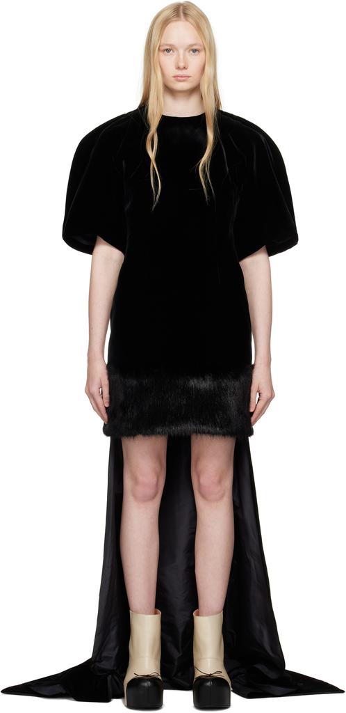 FIDAN NOVRUZOVA Black Enya Evening Minidress