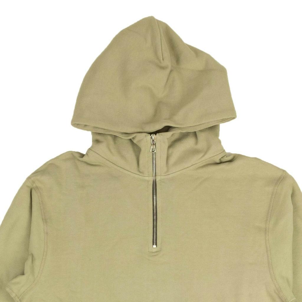 John Elliott 1/2 Zip Villain Hoodie - Sand Green