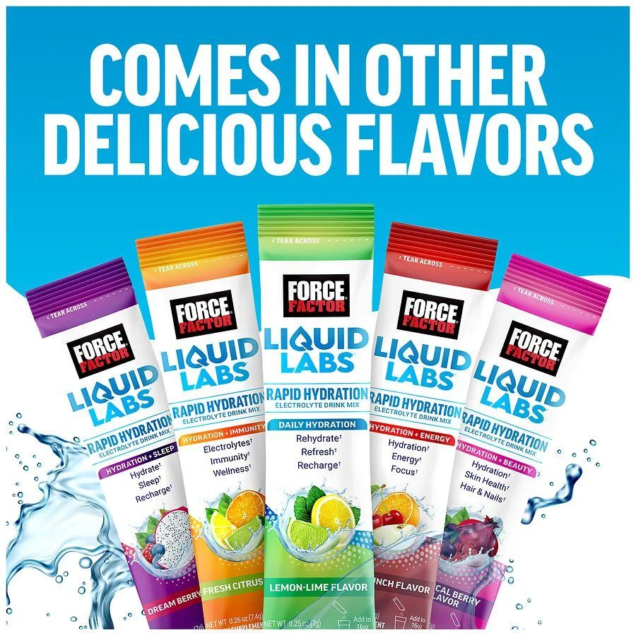 Force Factor Energy, Rapid Electrolyte Drink Mix Fruit Punch 7