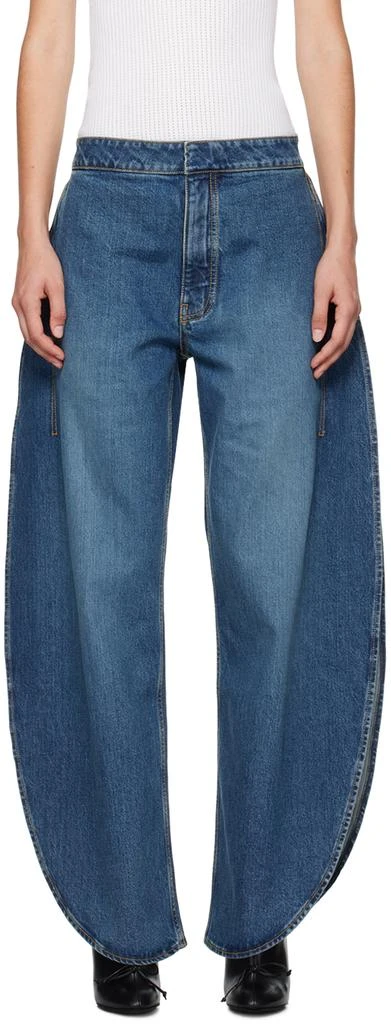 Alaïa Blue Round Jeans 1