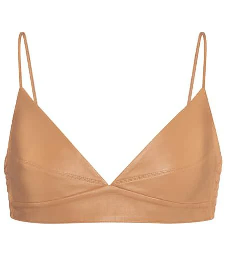 Zeynep Arçay Leather bralette 1