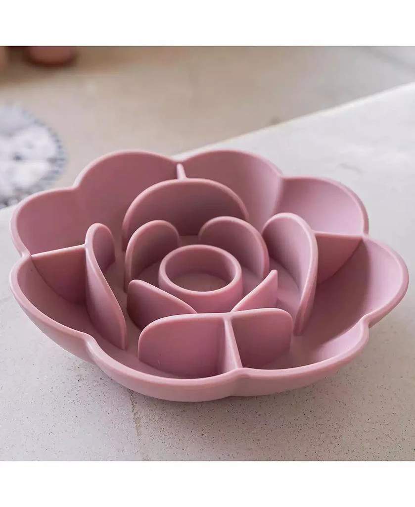 Dexypaws Flower Slow Feeder: Blush Pink 2