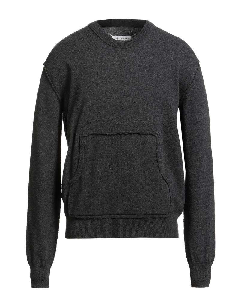 MAISON MARGIELA Burgundy Washed Lambswool Sweater - Sweaters