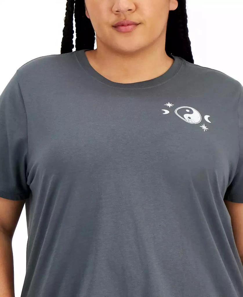 Rebellious One Trendy Plus Size Yinyang Short Sleeve T-Shirt 3