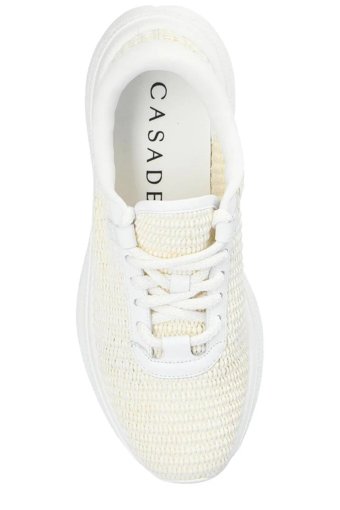 CASADEI Casadei Mia Almond Toe Lace-Up Sneakers 4