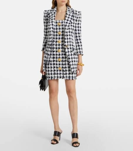 Balmain Houndstooth tweed blazer 2