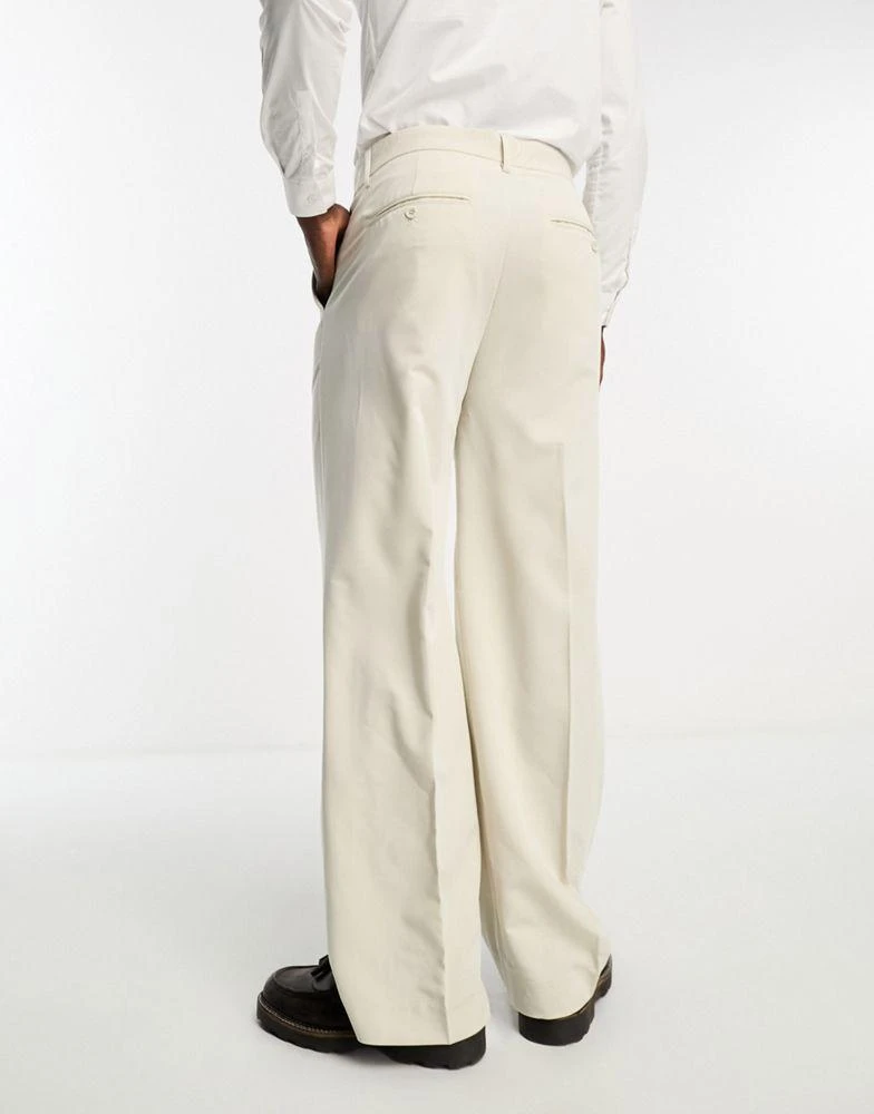Only & Sons Only & Sons loose fit suit trousers in beige 2
