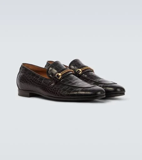 Tom Ford Gigi croc-effect leather loafers 5