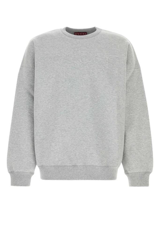 Gucci GREY COTTON BLEND OVERSIZE SWEATSHIRT 1