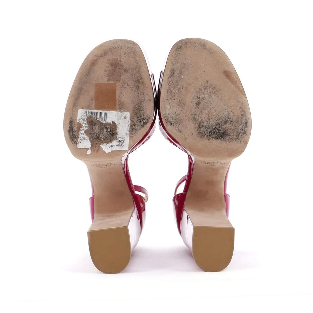 Valentino Women's Tan-Go Platform Sandals Patent 120 4