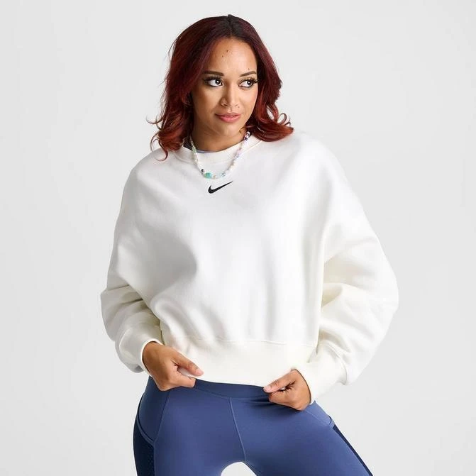 NIKE Women's Nike Sportswear Phoenix Fleece Oversized Crewneck Sweatshirt 1