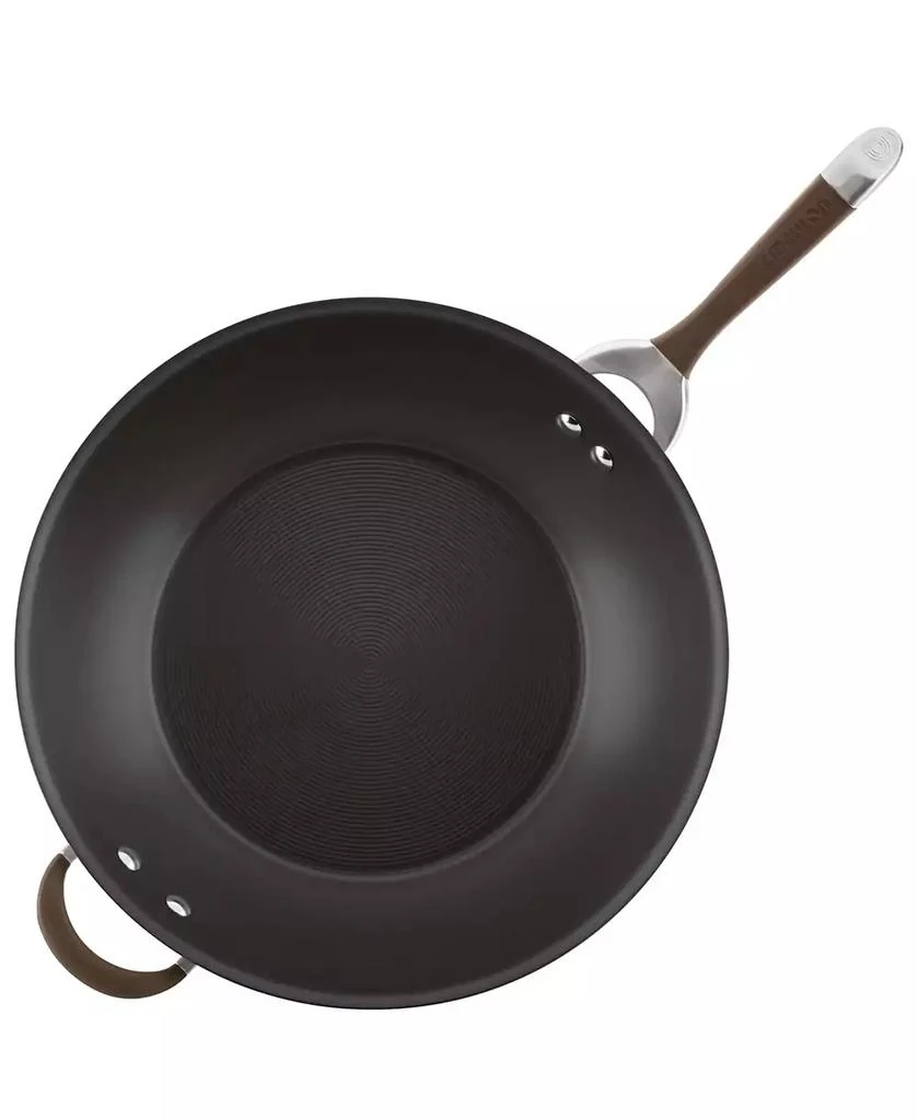 Circulon Symmetry Hard-Anodized Nonstick Induction Stir Fry Pan with Helper Handle, 14-Inch, Chocolate 4