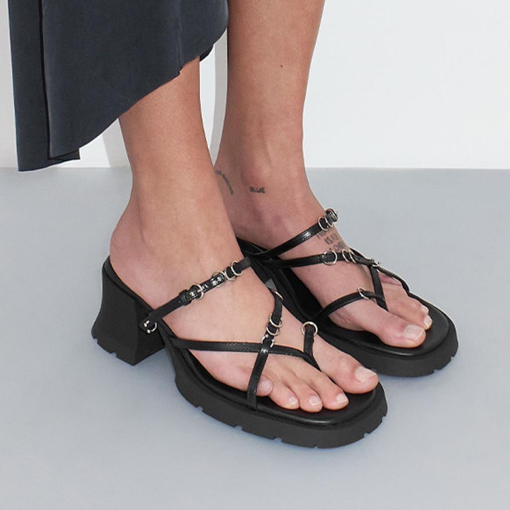 E8 by Miista Women's Jaslene Leather Heeled Sandals
