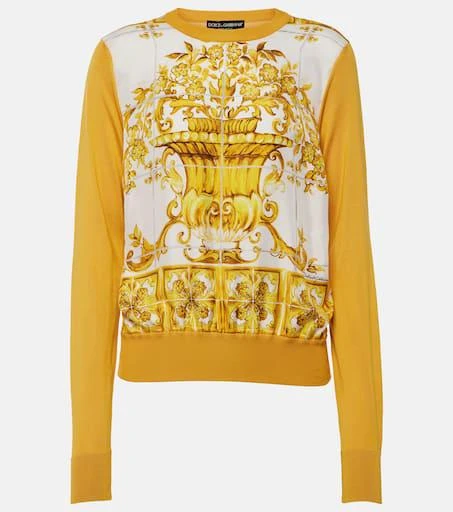 Dolce 
Gabbana Majolica silk sweater 1