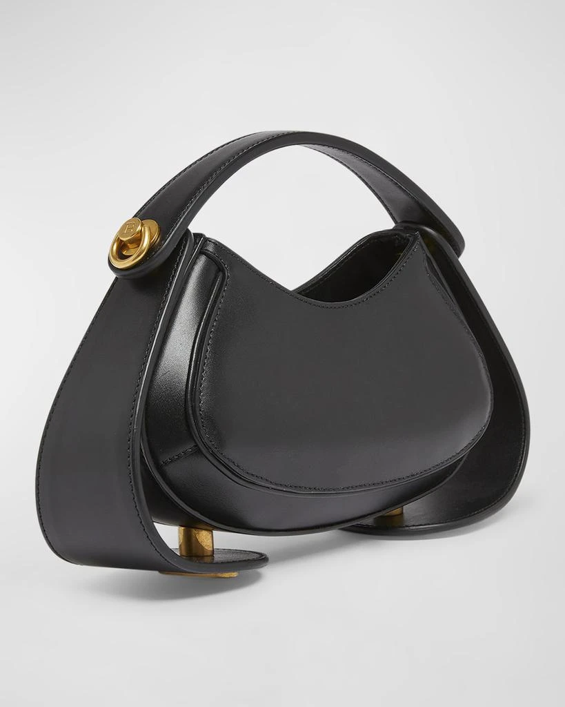 Balmain Jolie Madame Small Top-Handle Bag in Box Leather 6