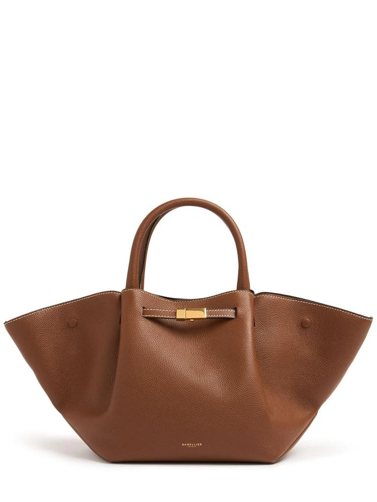 Demellier Midi New York Grained Leather Tote Bag 1