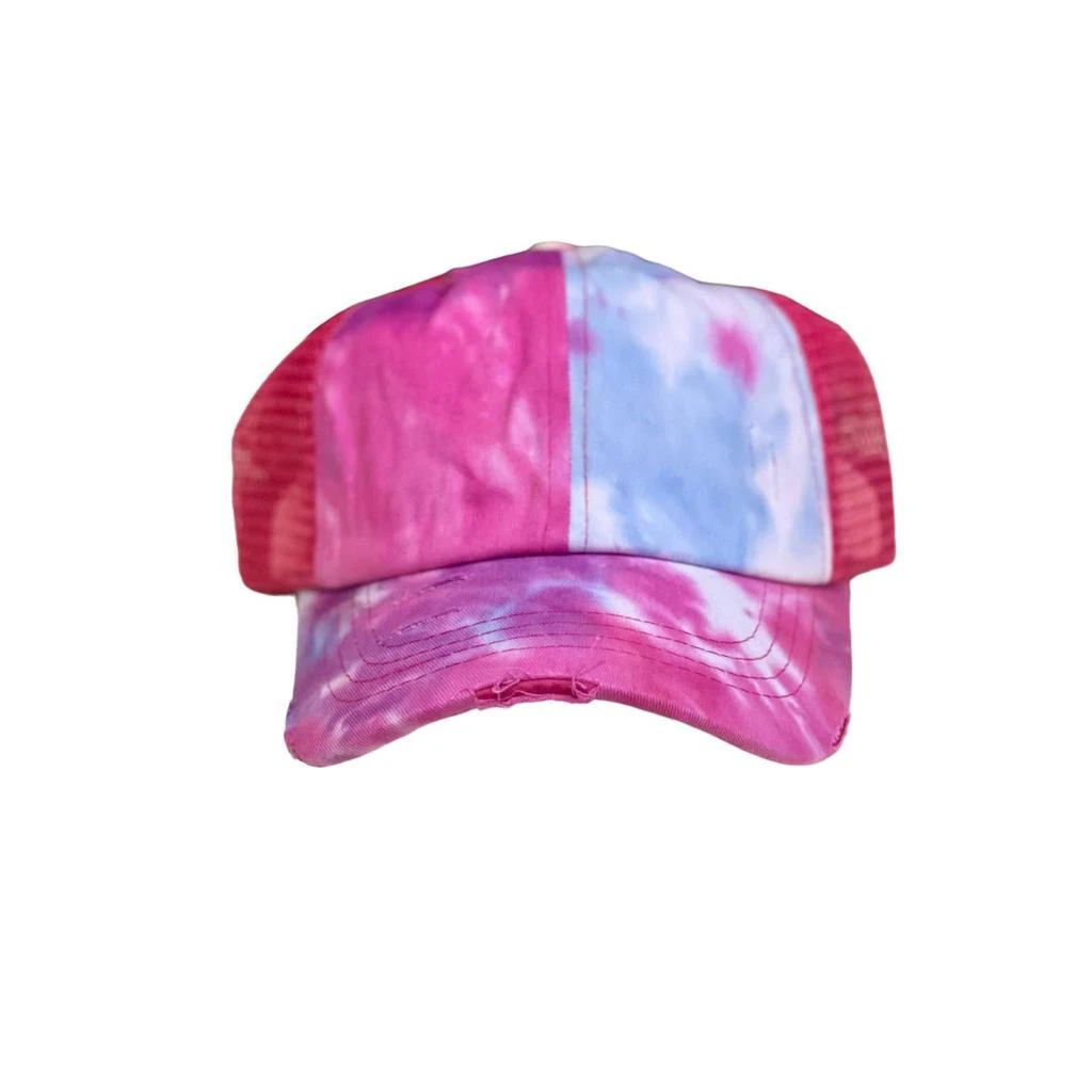 C.C Beanie Women's Tie Dye Criss Cross Mesh Cap 1