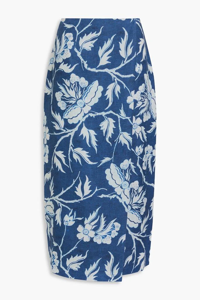 Mara Hoffman Sunja wrap-effect hemp midi skirt 1