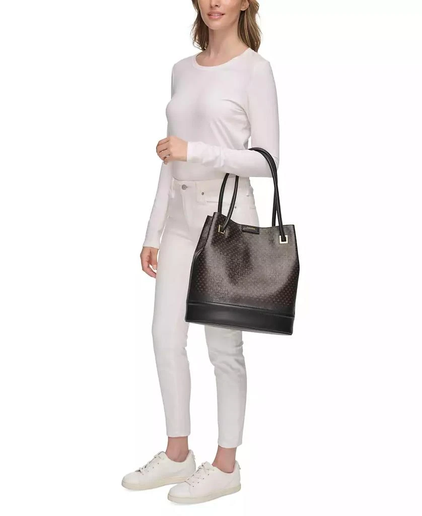 Calvin Klein Ash Signature Tote with Magnetic Snap 6