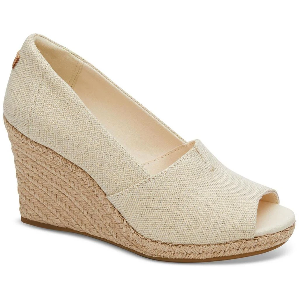 TOMS Michelle Womens Padded Insole Canvas Espadrilles 7
