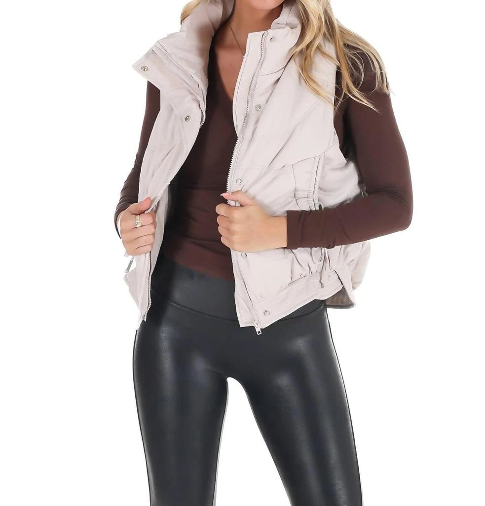 HYFVE Hyfve - Just Go With It Zip Up Puffer Vest 2