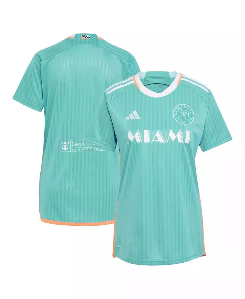 Adidas Women's Aqua Inter Miami CF 2024 Archive Replica Jersey 1