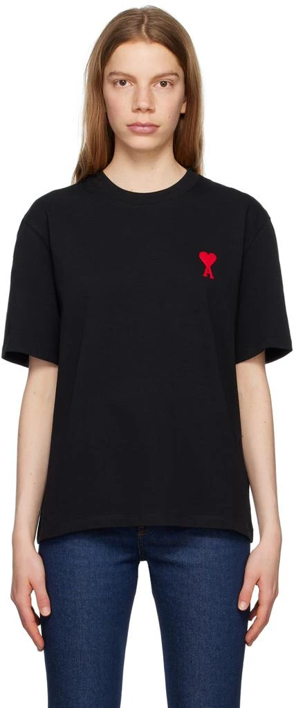 AMI Black Ami De Cœur T-Shirt 1