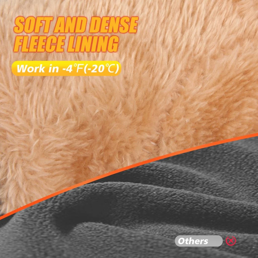 ihuan ihuan Winter Waterproof Ski Gloves Men Women, Snow Warm Cycling Cold Weather, Driving Biking Running 3