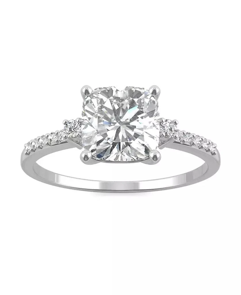 Charles & Colvard Moissanite Cushion Engagement Ring 1-3/4 ct. t.w. Diamond Equivalent in 14k White Gold 1
