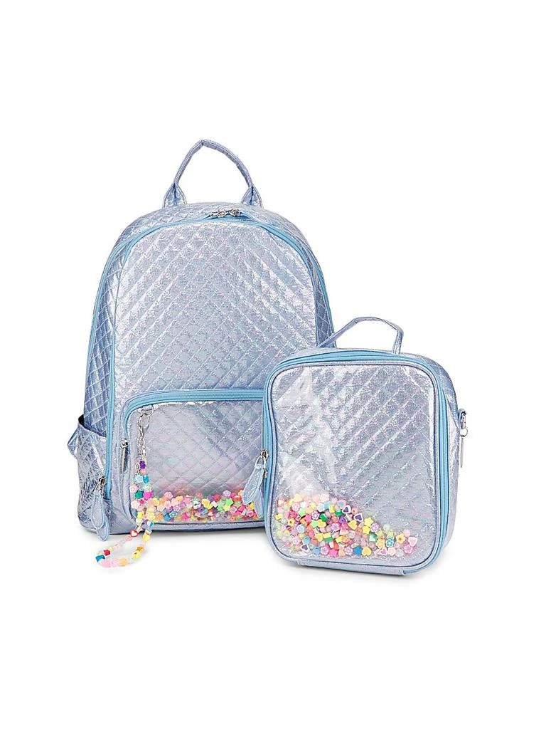 Bari Lynn Kid
s Quilted Confetti Charm Backpack
Lunchbox Set