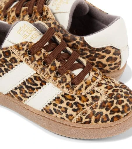 PEPE Pony leopard-print calf hair sneakers 5