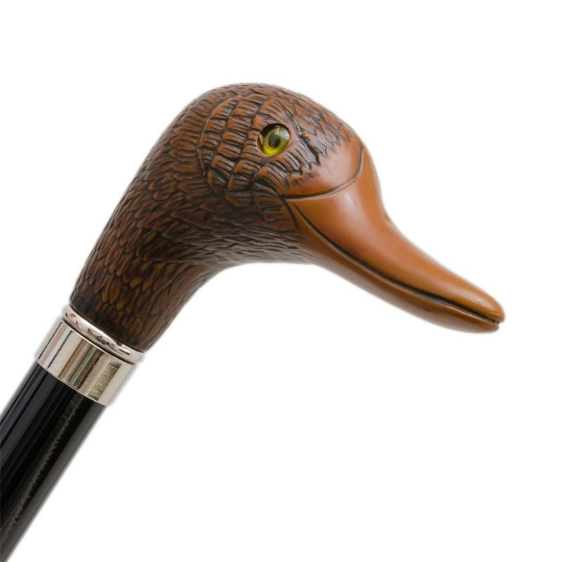 PASOTTI Pasotti - Striped Umbrella with Duck Handle