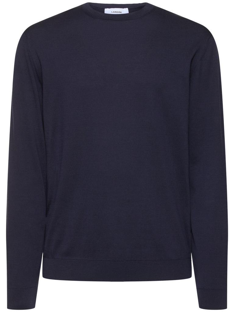 LARDINI Knit Cotton Crewneck Sweater