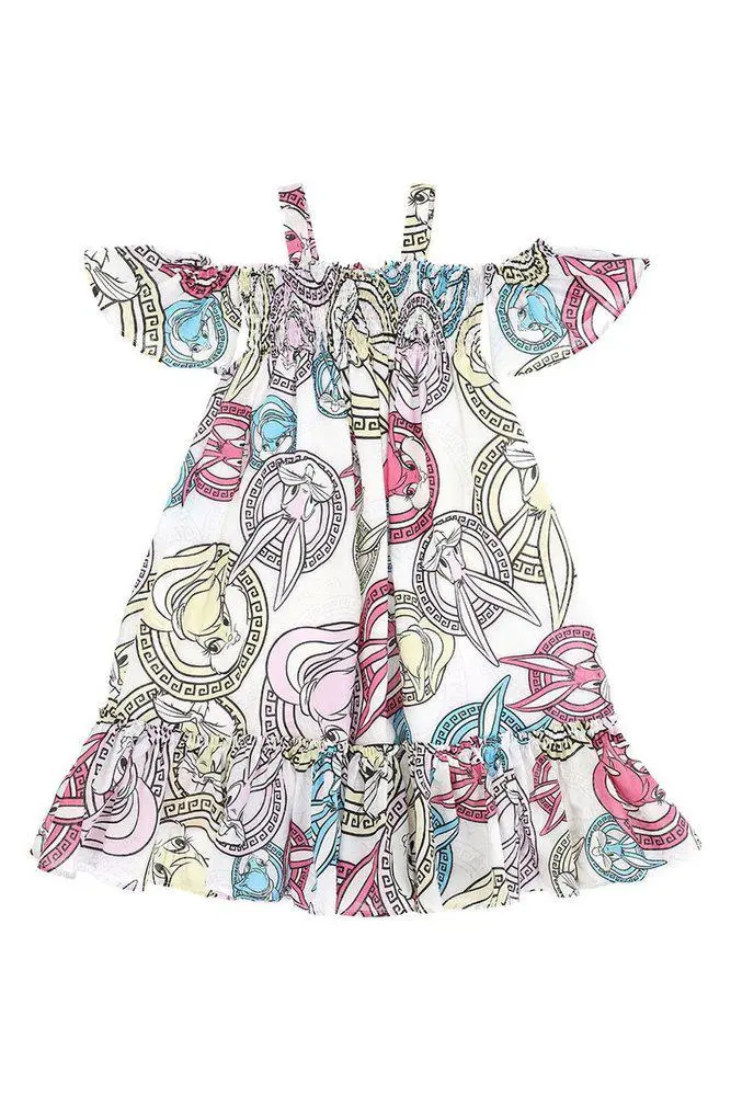MONNALISA Monnalisa Looney Tunes Pleated Dress