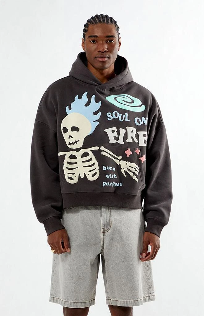 PacSun Soul On Fire Cropped Hoodie 1