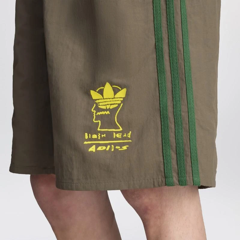 Adidas Brown nylon short with logo 6