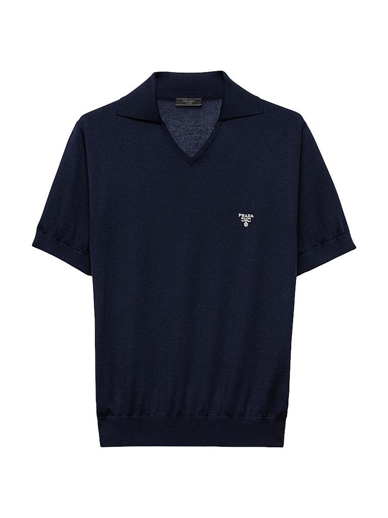 関税込 PRADA |Superfine wool polo shirt Prada Superfine Wool Polo Shirt | Saks Fifth Avenue