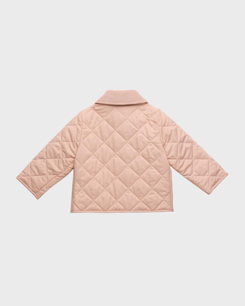 Burberry Girl's Indy Diamond Quilted Jacket, Size 6M-2