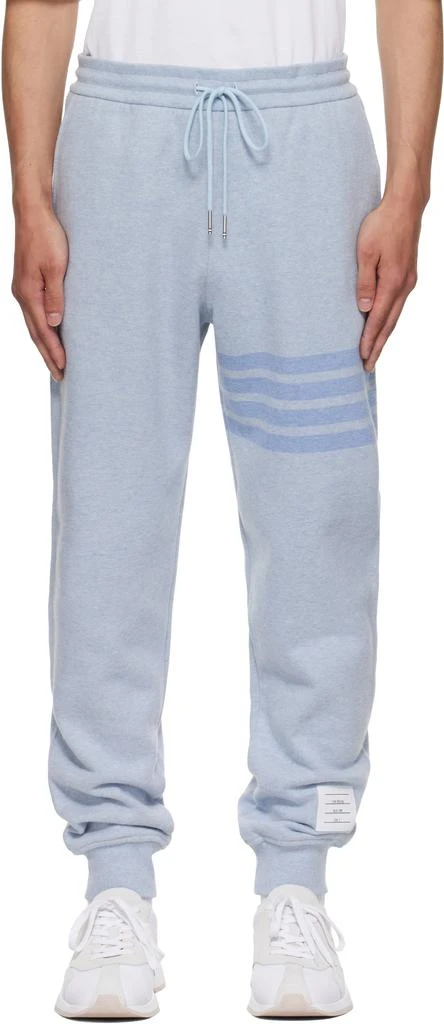 Thom Browne Blue Classic Loopback 4-Bar Sweatpants 1