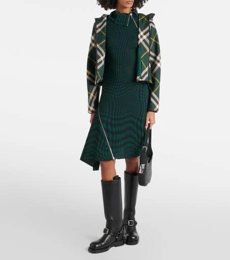 Burberry Burberry Check wool-blend midi dress 2